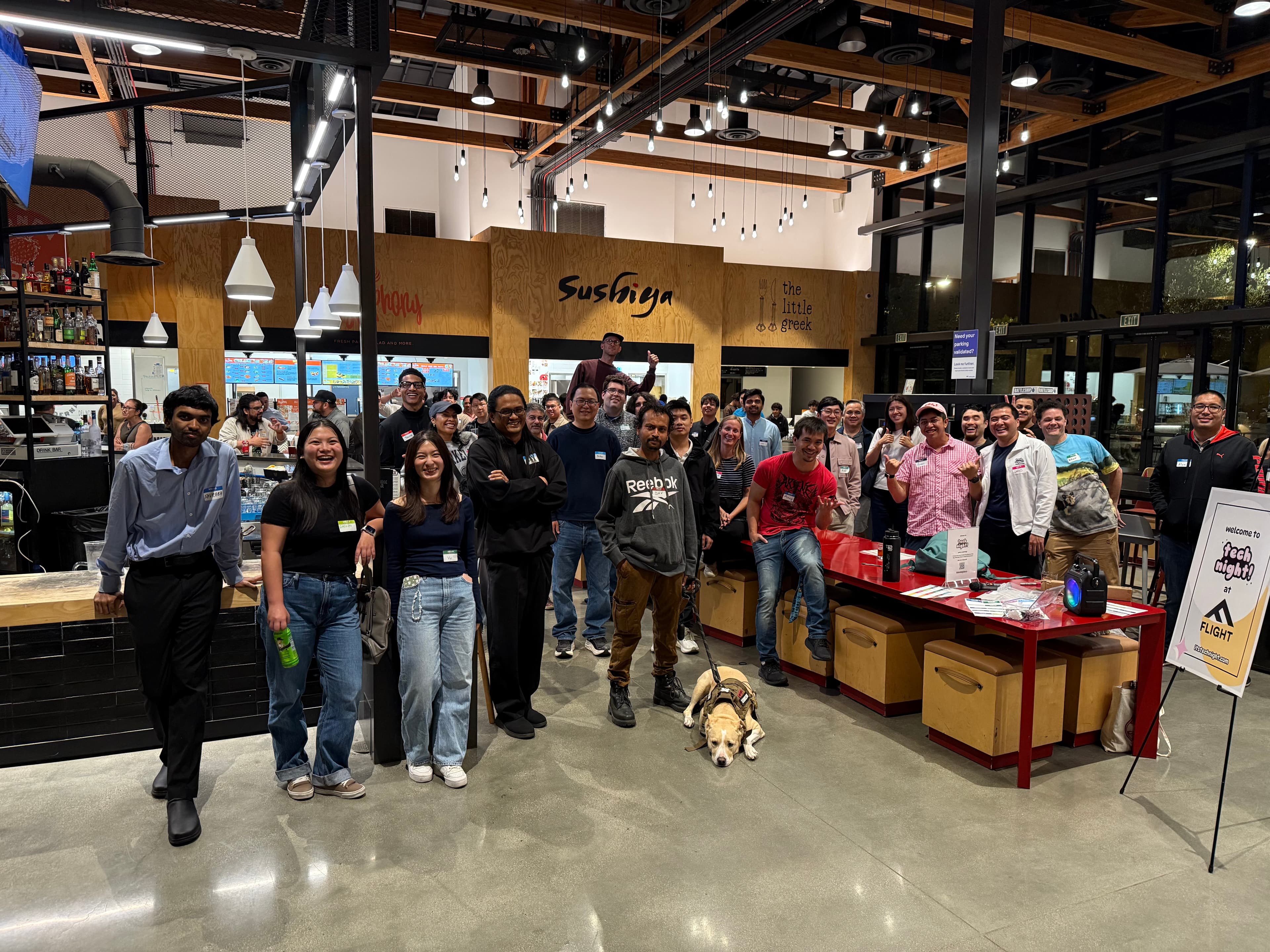 A moment from a tech night event