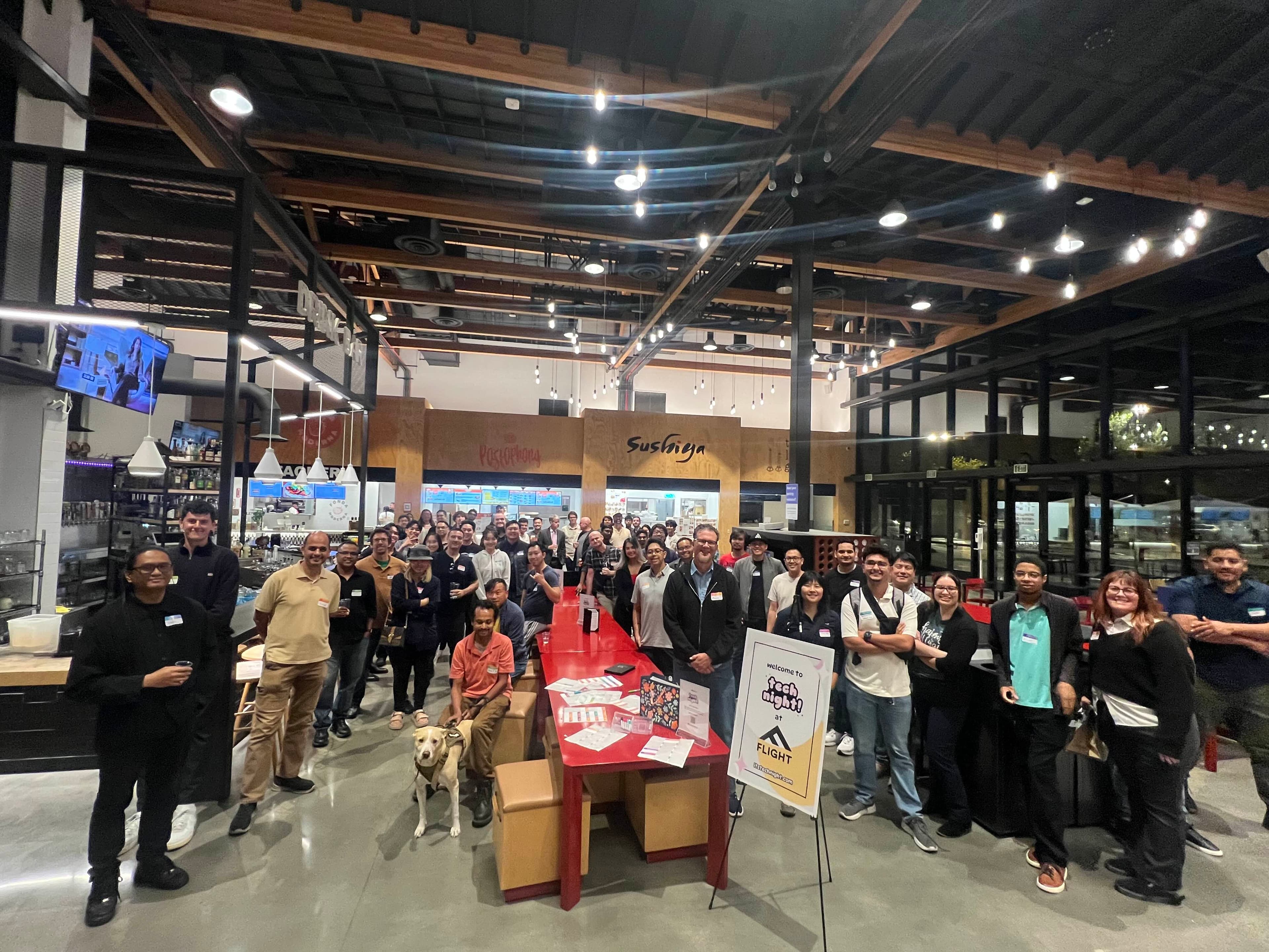 A moment from a tech night event