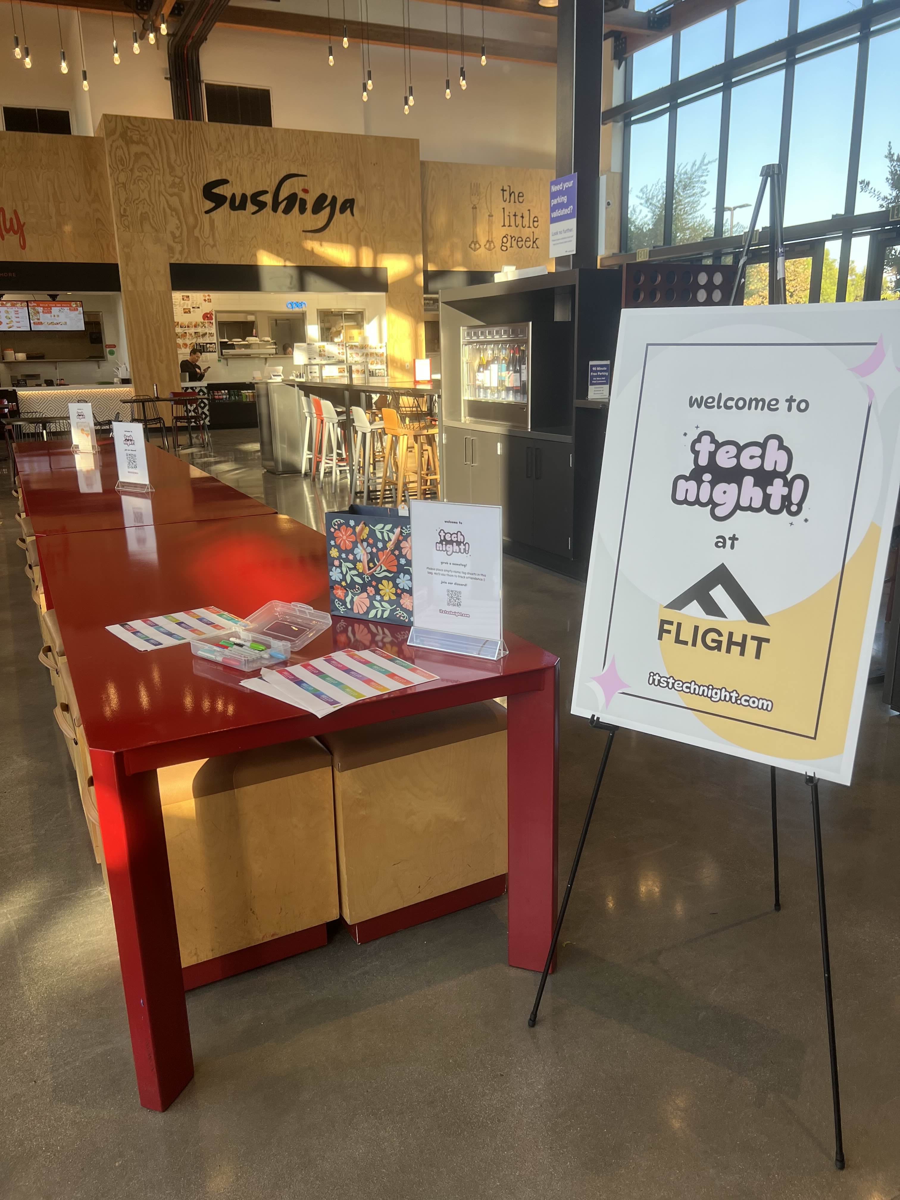 A moment from a tech night event