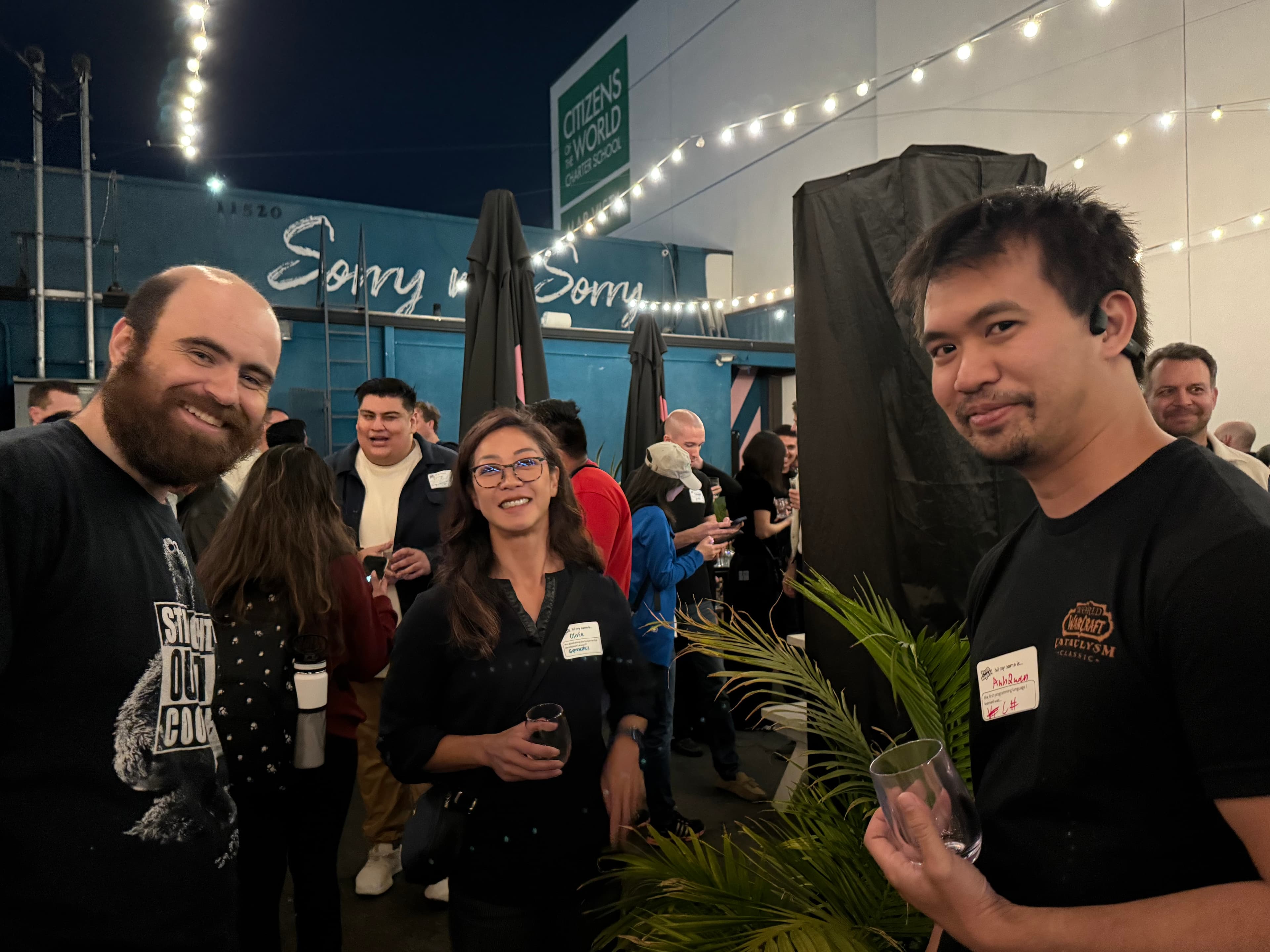 A moment from a tech night event